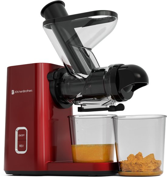 KitchenBrothers Slowjuicer Mini Juicer Rood review