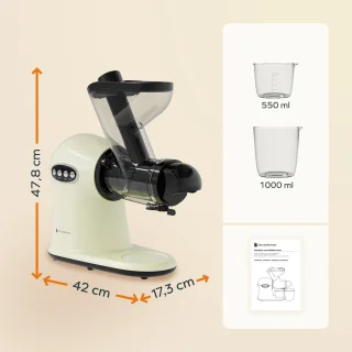 KitchenBrothers Slowjuicer XL Juicer Champagne