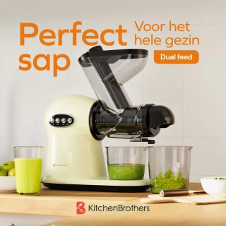 KitchenBrothers Slowjuicer XL Juicer Champagne