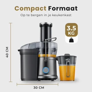 KitchenMasters Sapcentrifuge 1200W 3-snelheden