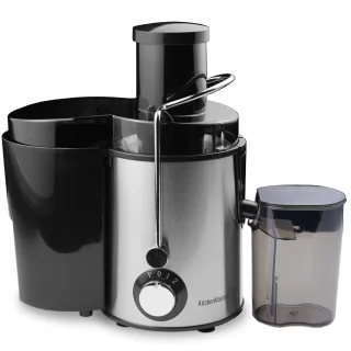 KitchenMasters Sapcentrifuge 800W met Pulpcontainer en Grote Vulopening