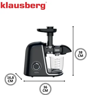 Klausberg KB-7866 Slow Juicer Zwart/Zilver