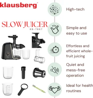 Klausberg KB-7867 Slow Juicer Roségoud