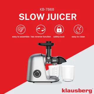 Klausberg KB-7868 Slow Juicer Gris