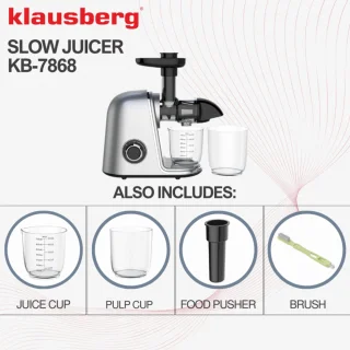 Klausberg KB-7868 Slow Juicer Gris