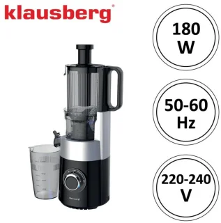 Klausberg KB-7871 Slowjuicer Zwart/Zilver