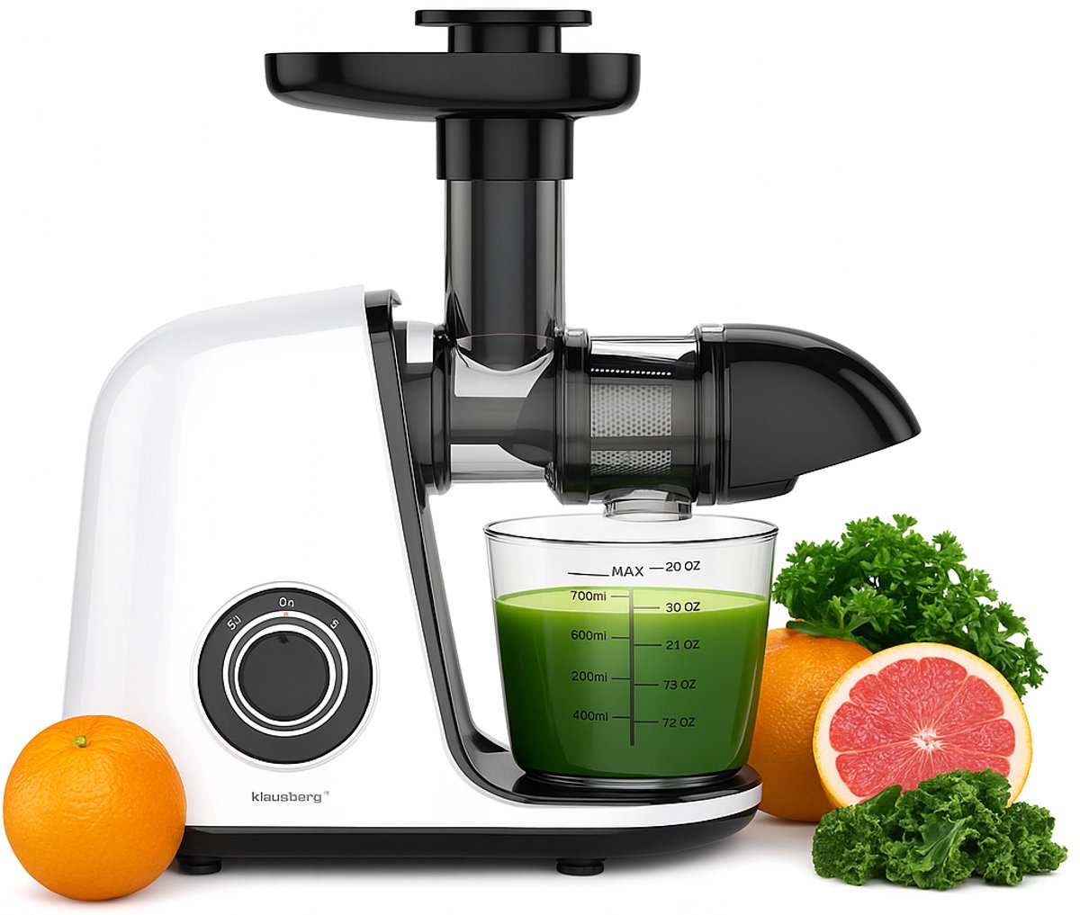 De Klausberg Slow Juicer 150W Wit 700ml in één oogopslag