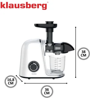 Klausberg Slow Juicer 150W Wit 700ml