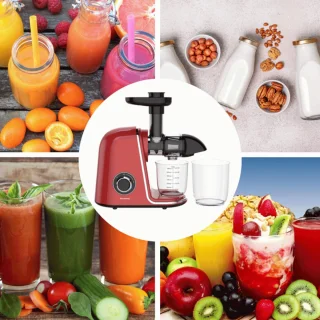 Klausberg Slowjuicer 150W 700ml Kersenrood
