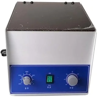 Kleine desktop centrifuge 6x20ml zilver