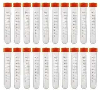 Handige set van 20 kunststof centrifugebuisjes (10 ml) — praktisch en veelzijdig