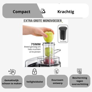 Wat vinden we goed aan de LifeStages Sapcentrifuge voor groenten en fruit