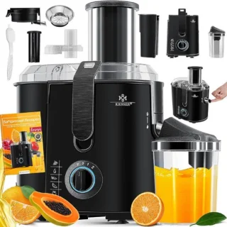 Luxe Slowjuicer Blender Sapcentrifuge 1100W Zwart