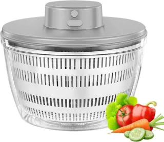 Merkloos Saladecentrifuge RVS - Blauw