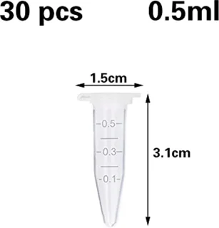 Microbuisjes conisch 0,5 ml - 30 stuks