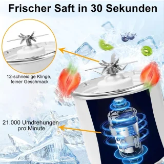 Mini Blender 700 ml - Shake Mixer - Wit