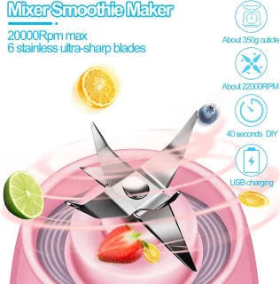 Mini-blenderbeker 380 ml - Blauw