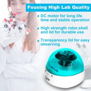 Mini-laboratoriumcentrifuge 7000 tpm, 2 rotoren