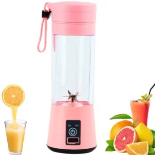 Mini sapcentrifuge - Sapbeker - USB - Roze - 380 ml
