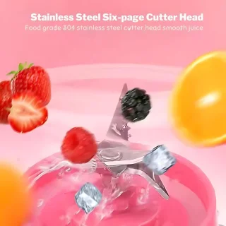 Mini sapcentrifuge USB 380 ml Roze