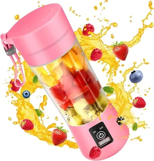 Mini sapcentrifuge USB 380 ml Roze