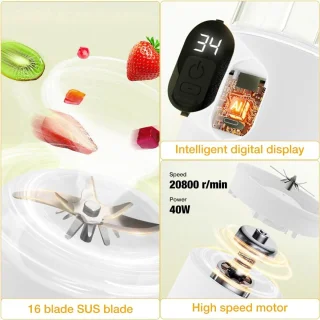 Mini smoothieblender wit