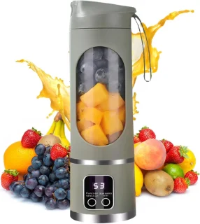 Mini USB Blender Sapcentrifuge 500 ml Grijsgroen
