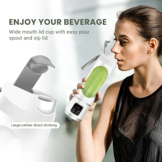 Mini USB-sapcentrifuge 500 ml - Draagbare blender (wit)