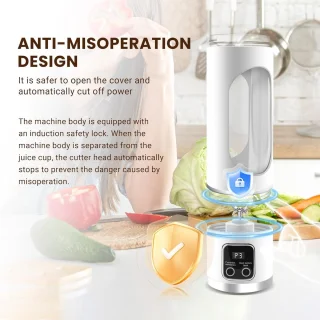 Mini USB-sapcentrifuge 500 ml - Draagbare blender (wit)