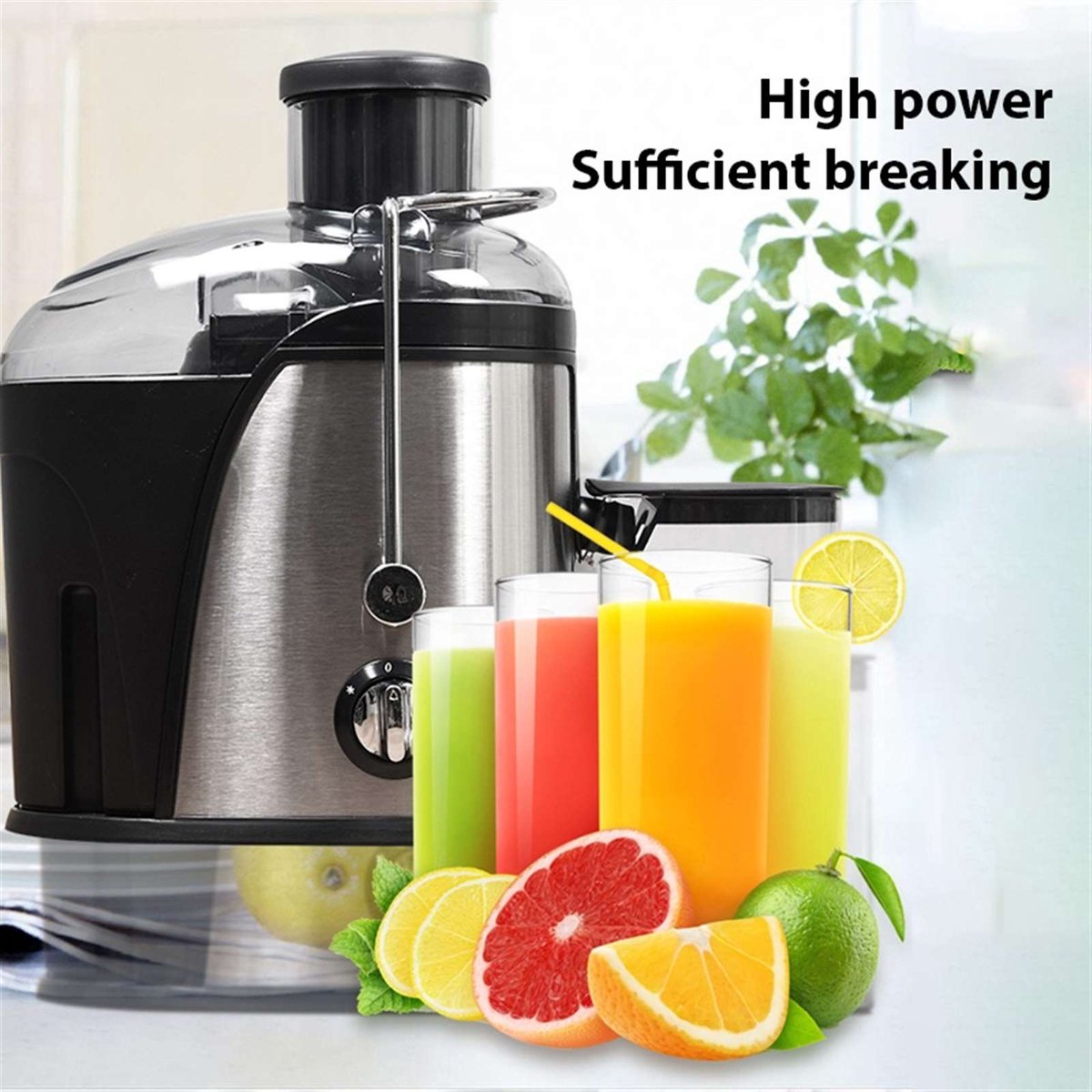 Multifunctionele centrifugale sapmachine elektrische fruit- en groentesapmachine