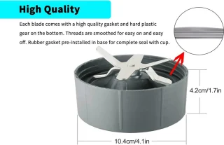 Nutribullet Mengblad 2 Stuks Vervangend RVS 600W/900W