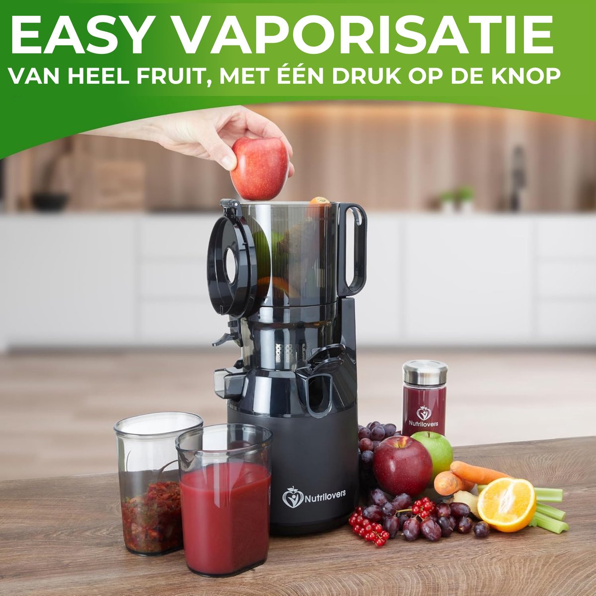 Wat vinden we goed aan de Nutrilovers Nutri-Press Max Slow Juicer