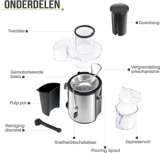 Ontsapper Sapcentrifuge voor Fruit en Groenten