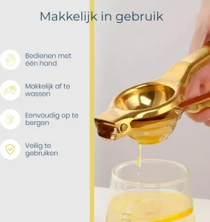 PALMS Handmatige Citruspers Goud