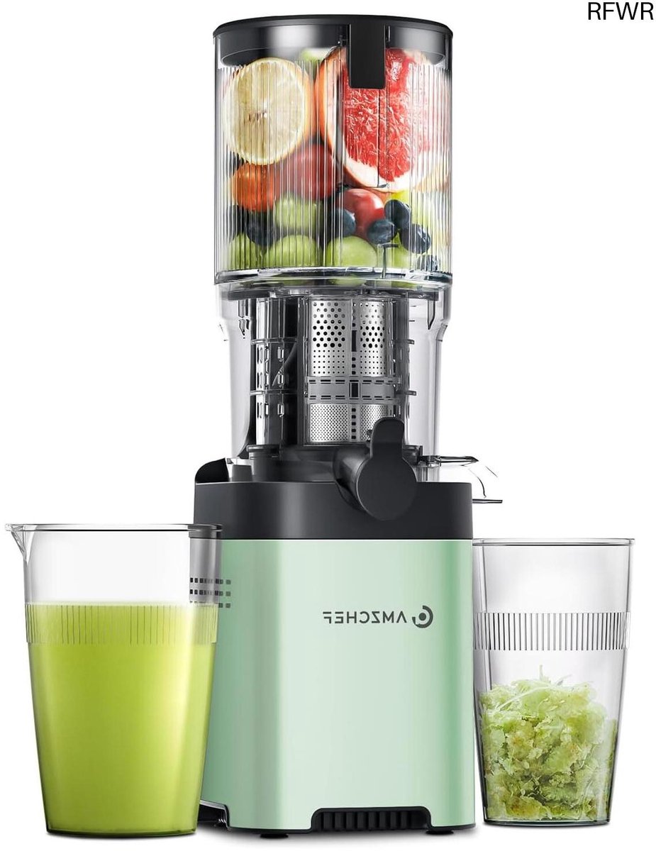 De RFWR® Juicer groenten en fruit met draagbare fles in één oogopslag