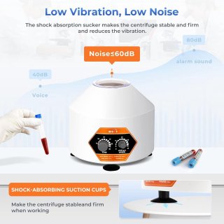 Wat vinden we goed aan de RFWR® Laboratoriumcentrifuge 6 x 20 ml
