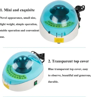 RFWR® Mini Handcentrifuge voor 0,2–2 ml buisjes
