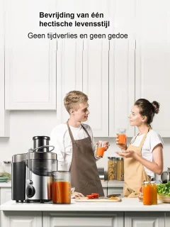 RVS Groente en Fruit Pers 400W Centrifugaal 3 Snelheden Zilver
