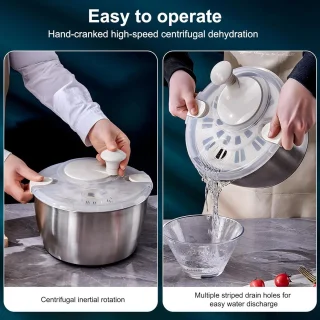 RVS Saladecentrifuge 5 L