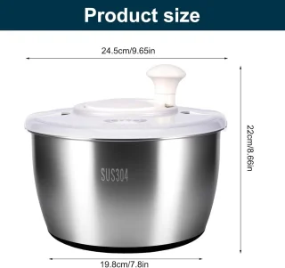 RVS Saladecentrifuge 5 L