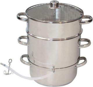 De RVS Stoomsapcentrifuge voor Groenten en Fruit in één oogopslag