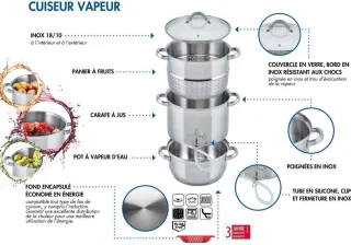 RVS Stoomsapcentrifuge voor Groenten en Fruit
