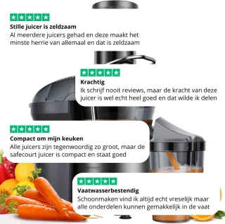 Safecourt Kitchen Sapcentrifuge 1200W 3Snelheden