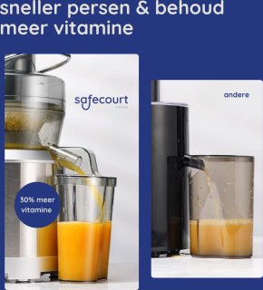 Safecourt Kitchen Sapcentrifuge 1200W Groente & Fruit Juicer