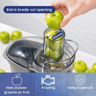 Safecourt Kitchen Sapcentrifuge 1200W Groente & Fruit Juicer