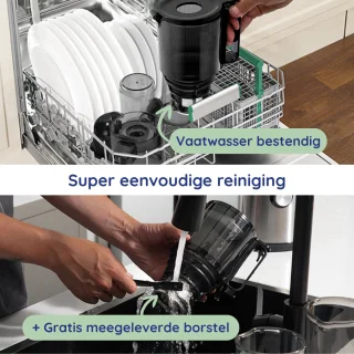 Safecourt Kitchen Sapcentrifuge Slowjuicer Zwart