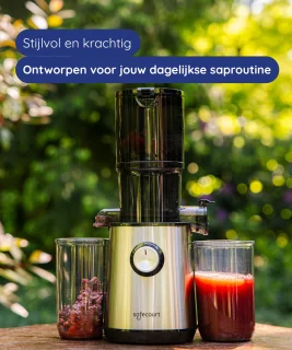 Safecourt Kitchen Sapcentrifuge Slowjuicer Zwart