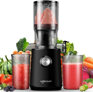 Safecourt Kitchen Sapcentrifuge Slowjuicer Zwart