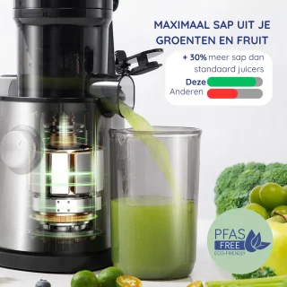 Safecourt Kitchen Sapcentrifuge Slowjuicer Zwart