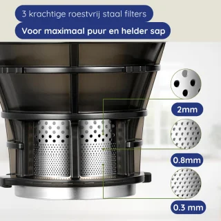 Safecourt Kitchen Sapcentrifuge Slowjuicer Zwart